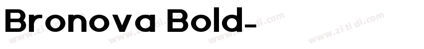 Bronova Bold字体转换